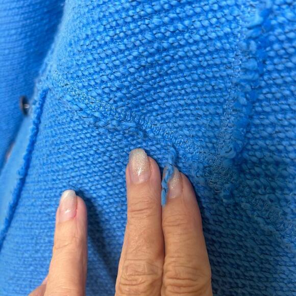 Soft Surroundings Vibrant Blue Tunic Size Small Cowl Neck - Picture 9 of 14